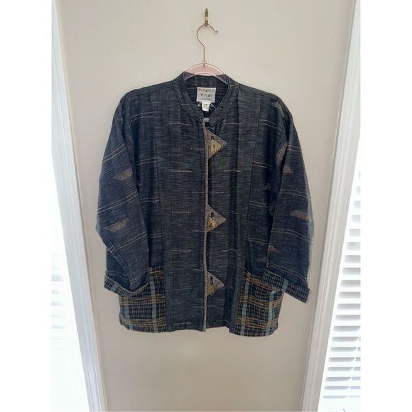 Veranda Wear S/M Handwoven Jacket art to wear - Picture 1 of 5